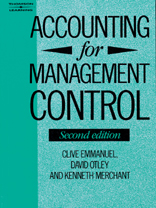 Accounting for Management Control 2nd Edition by Clive Emmanuel/David Otley